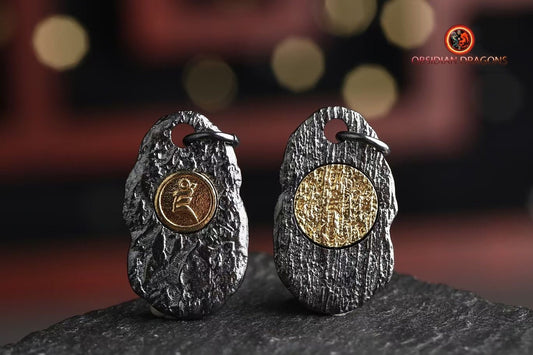 pendentif Jambhala- deité de la richesse tibétaine