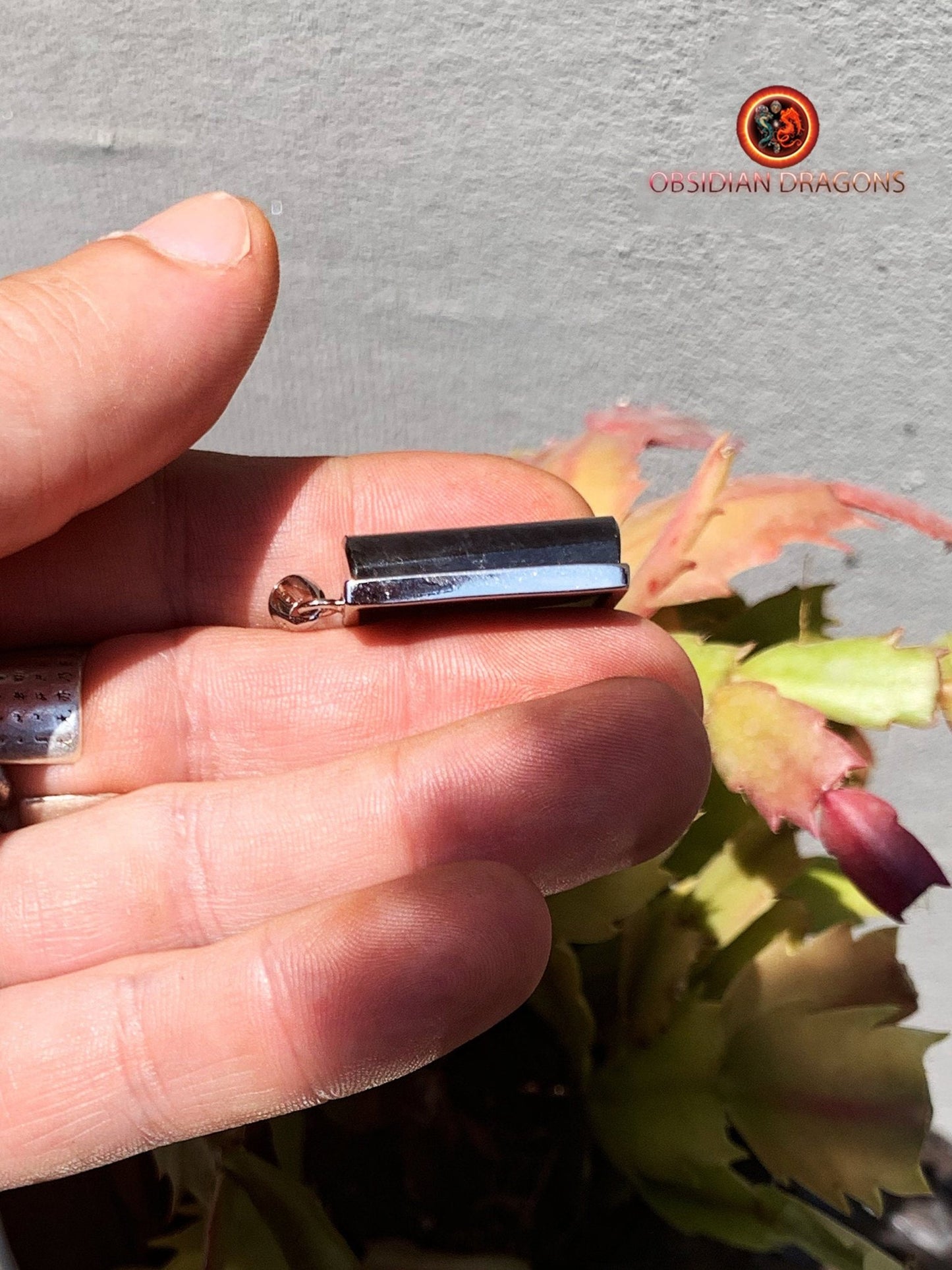 pendentif en labradorite- serti en argent 925