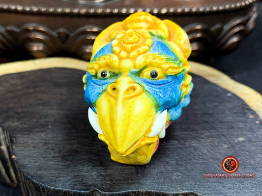 Pendentif Garuda- netsuke- Oiseau mythique