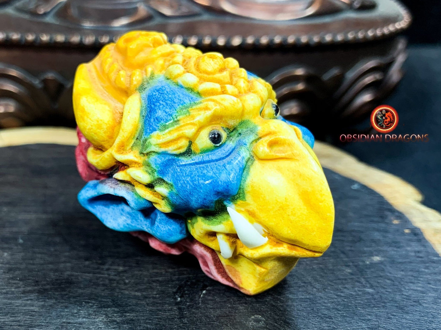 Pendentif Garuda- netsuke- Oiseau mythique