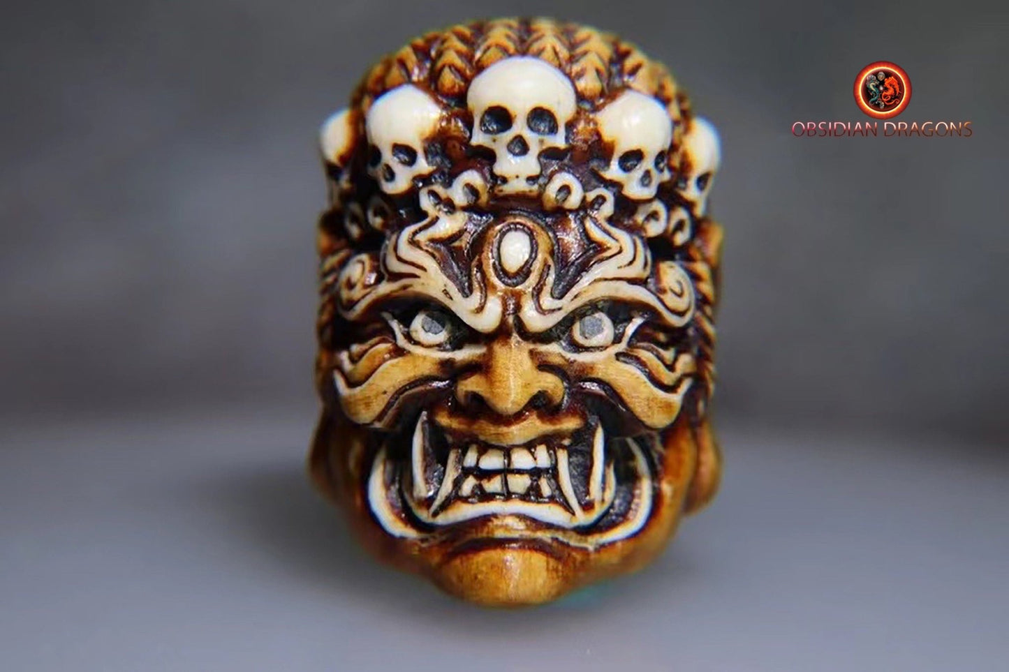 Netsuké Mahakala- Pendentif bouddhiste