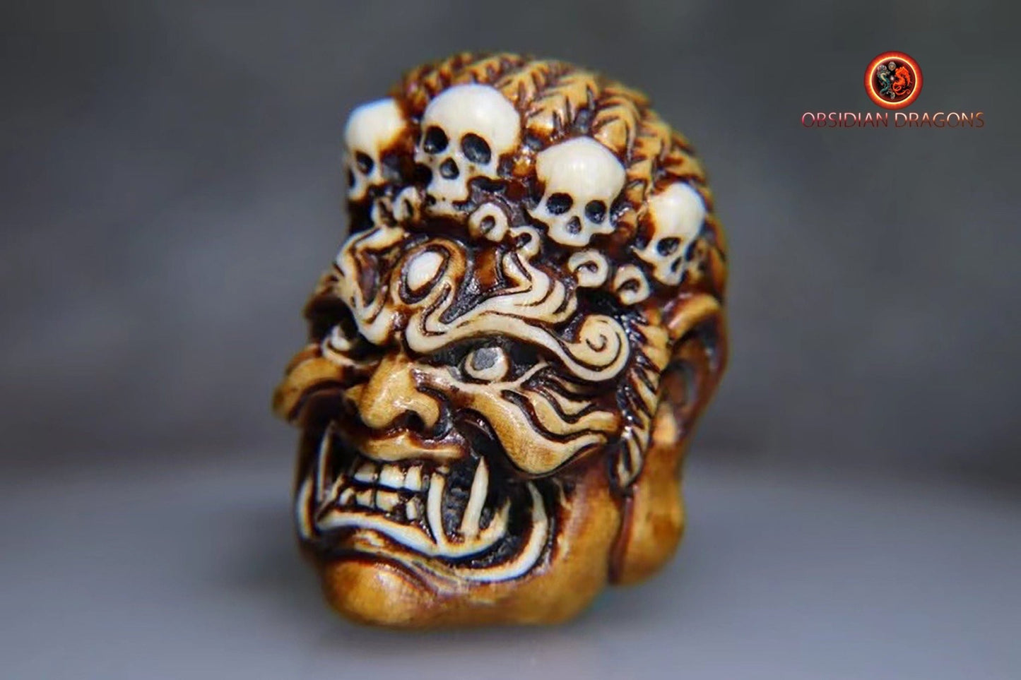 Netsuké Mahakala- Pendentif bouddhiste
