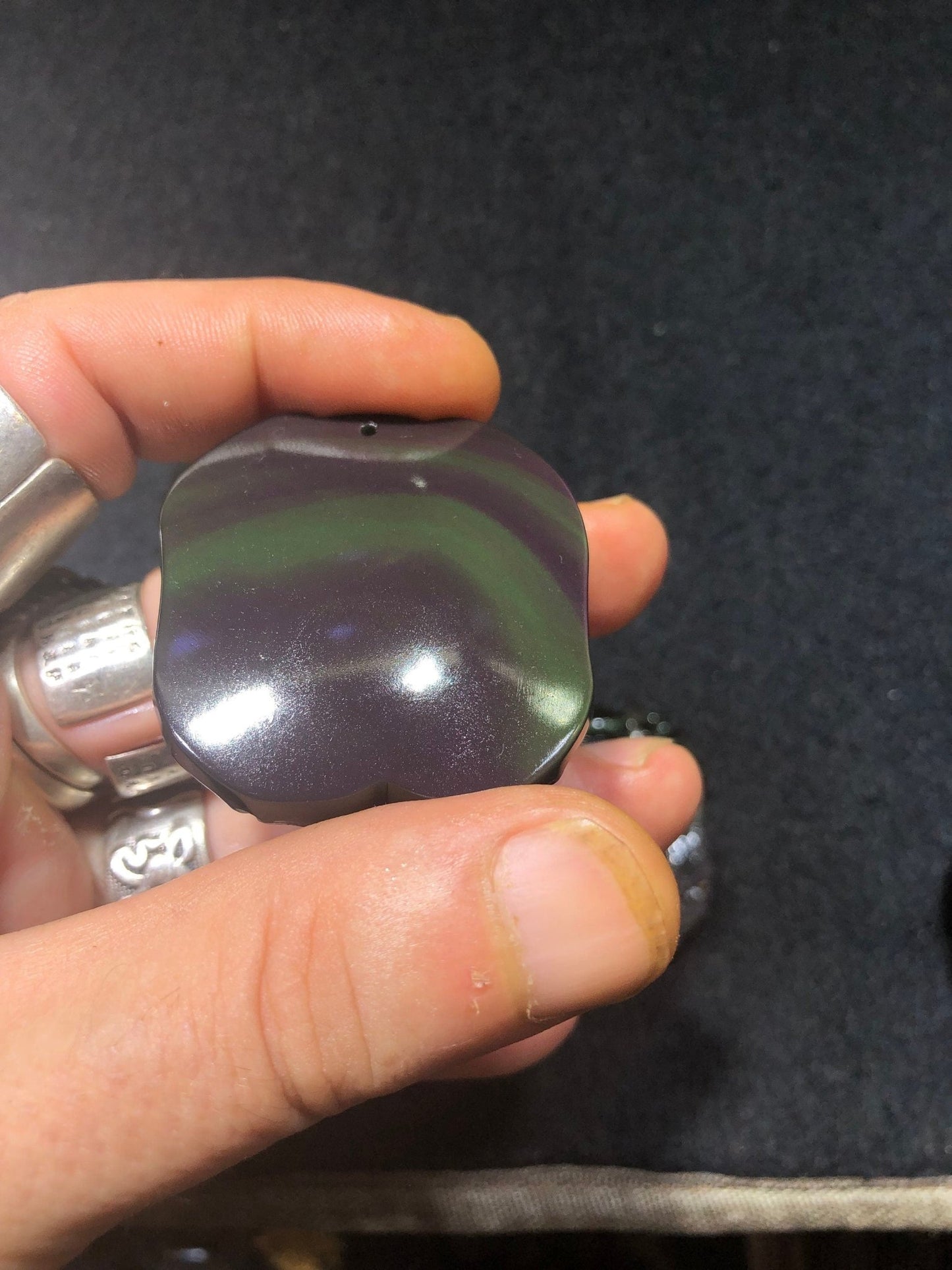pendentif Exorciste Taoïste Zhong Kui. Obsidienne oeil celeste qualité A+ - obsidian dragon