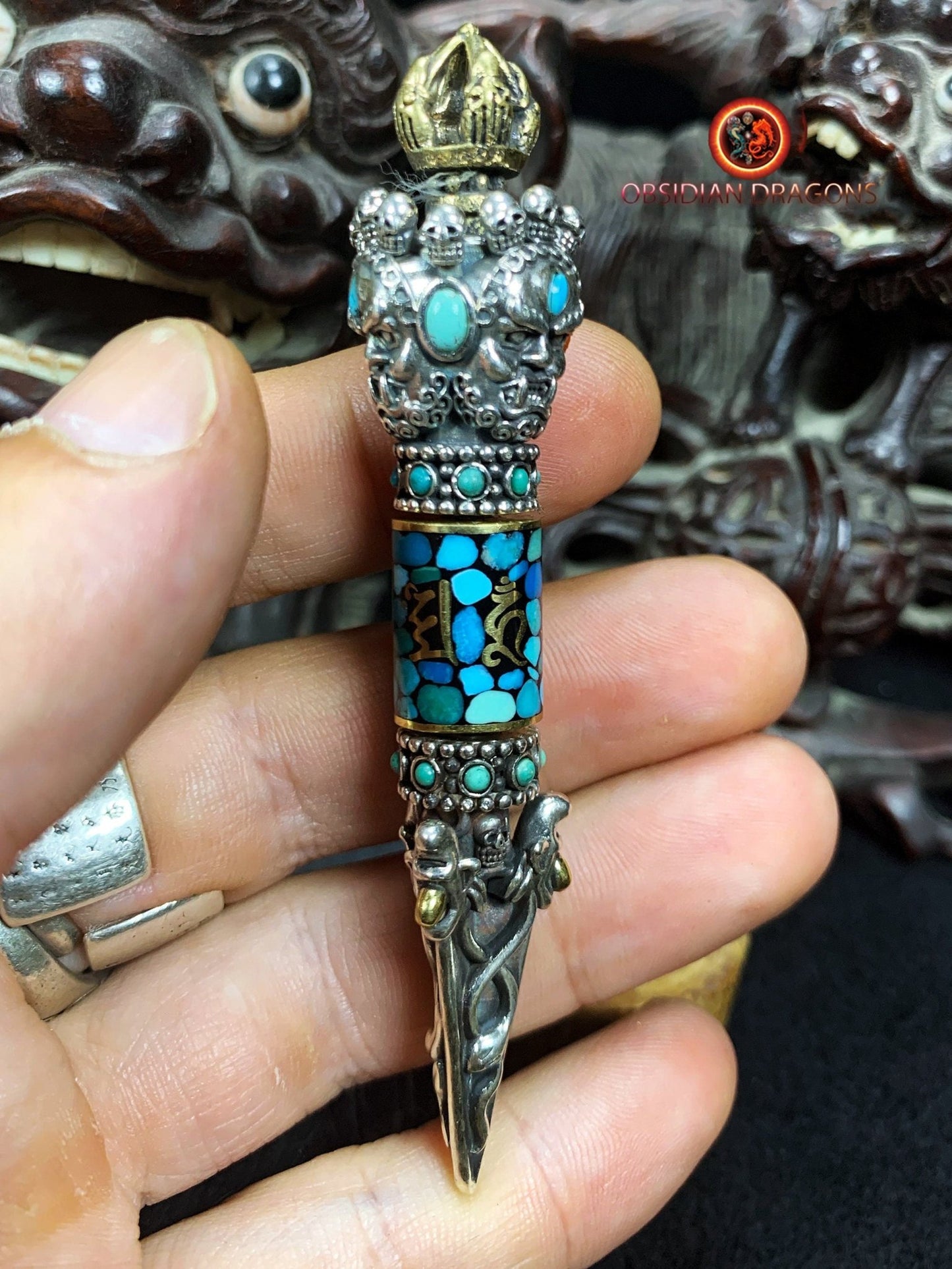 Pendentif Phurba- Vaincre les démons