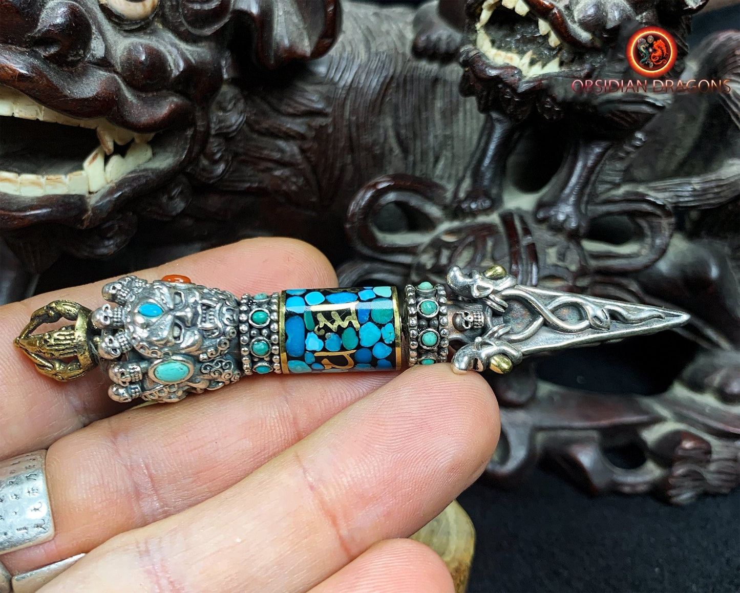 Pendentif Phurba- Vaincre les démons