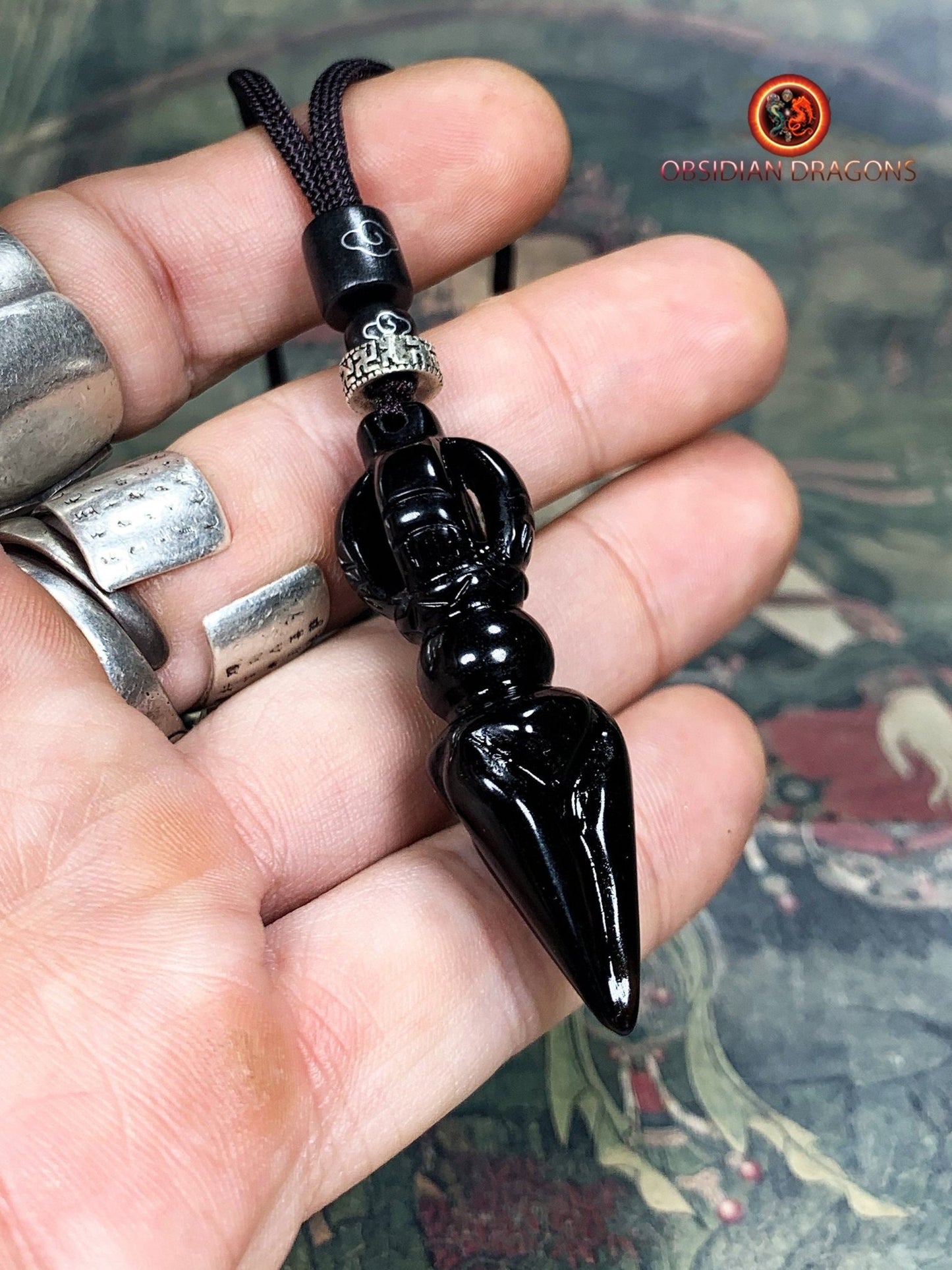 Pendentif Phurba- Onyx