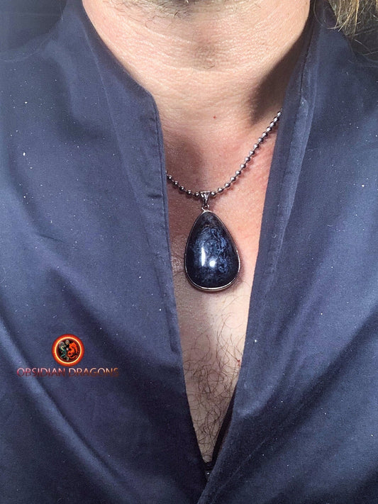 Pendentif pietersite- Serti argent 925