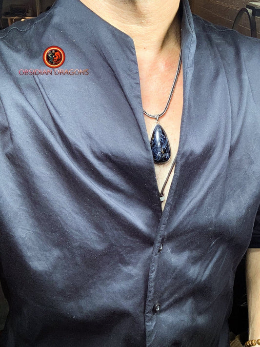 Pendentif pietersite- Serti argent 925