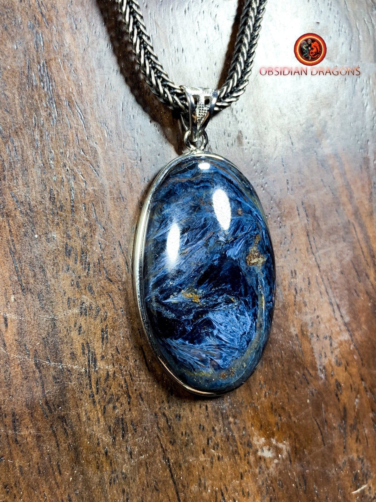 Pendentif pietersite- Serti argent 925