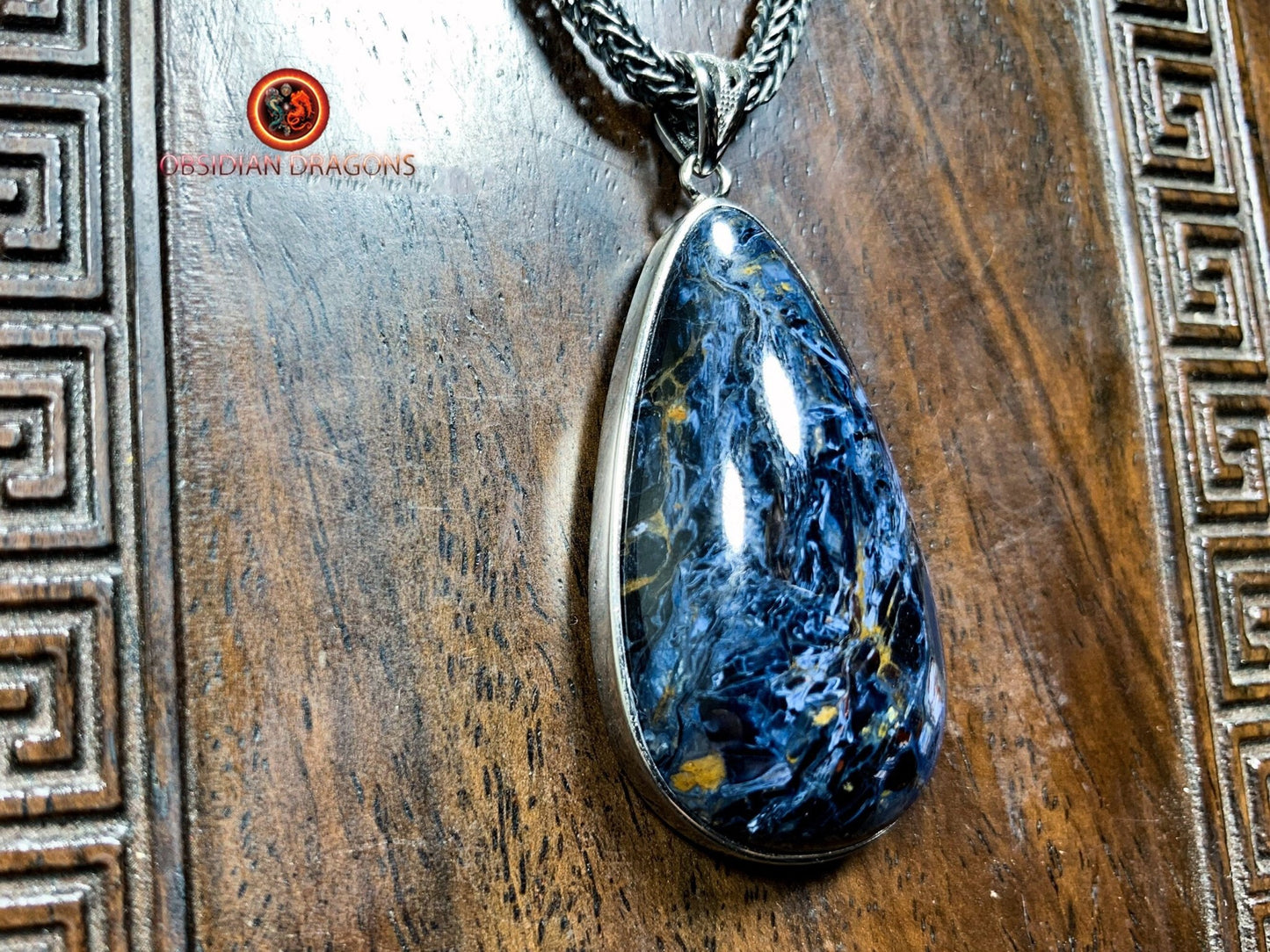 Pendentif pietersite- Serti argent 925