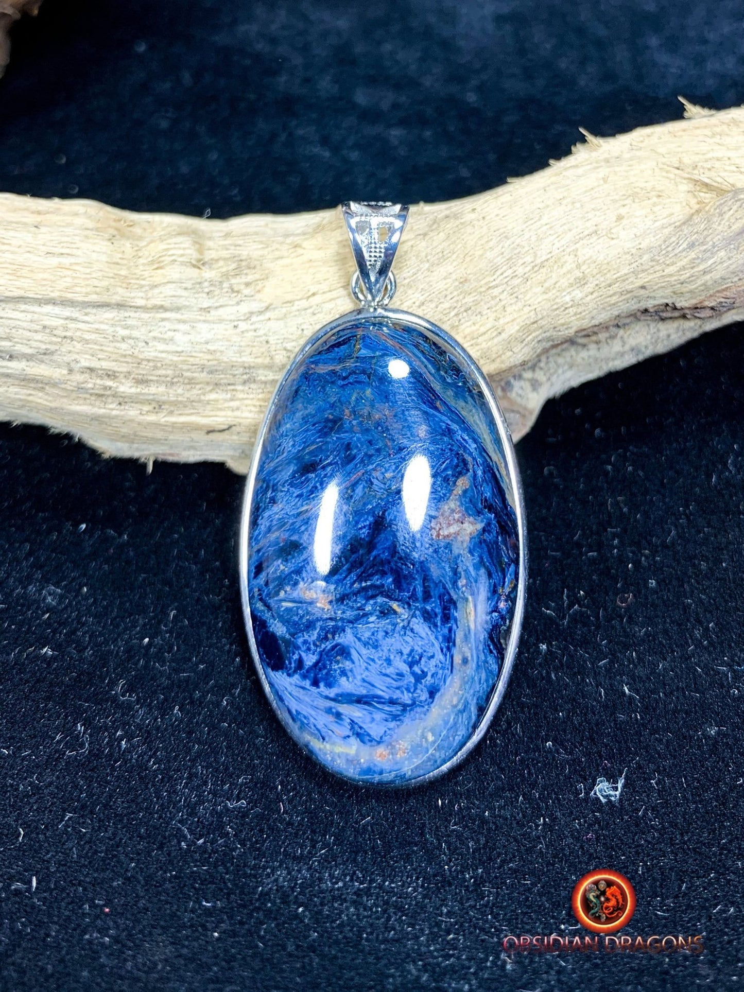Pendentif pietersite- Serti argent 925