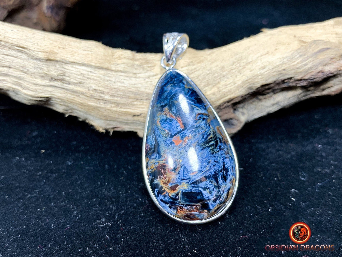 Pendentif pietersite- Serti argent 925