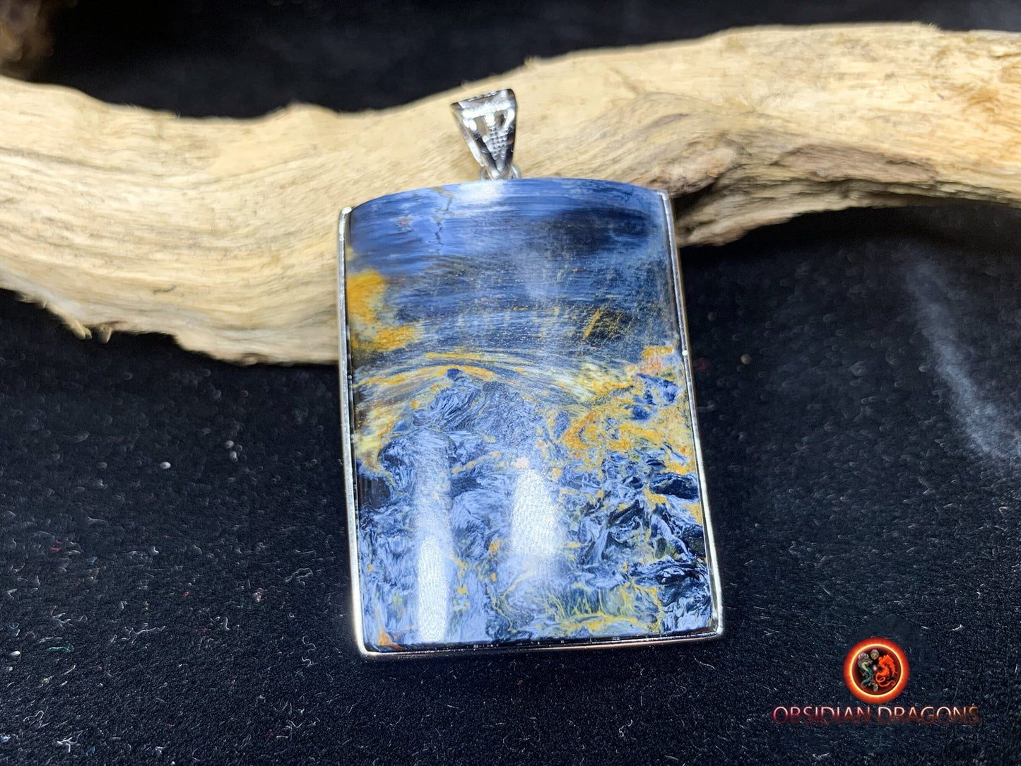 Pendentif pietersite- Serti argent 925