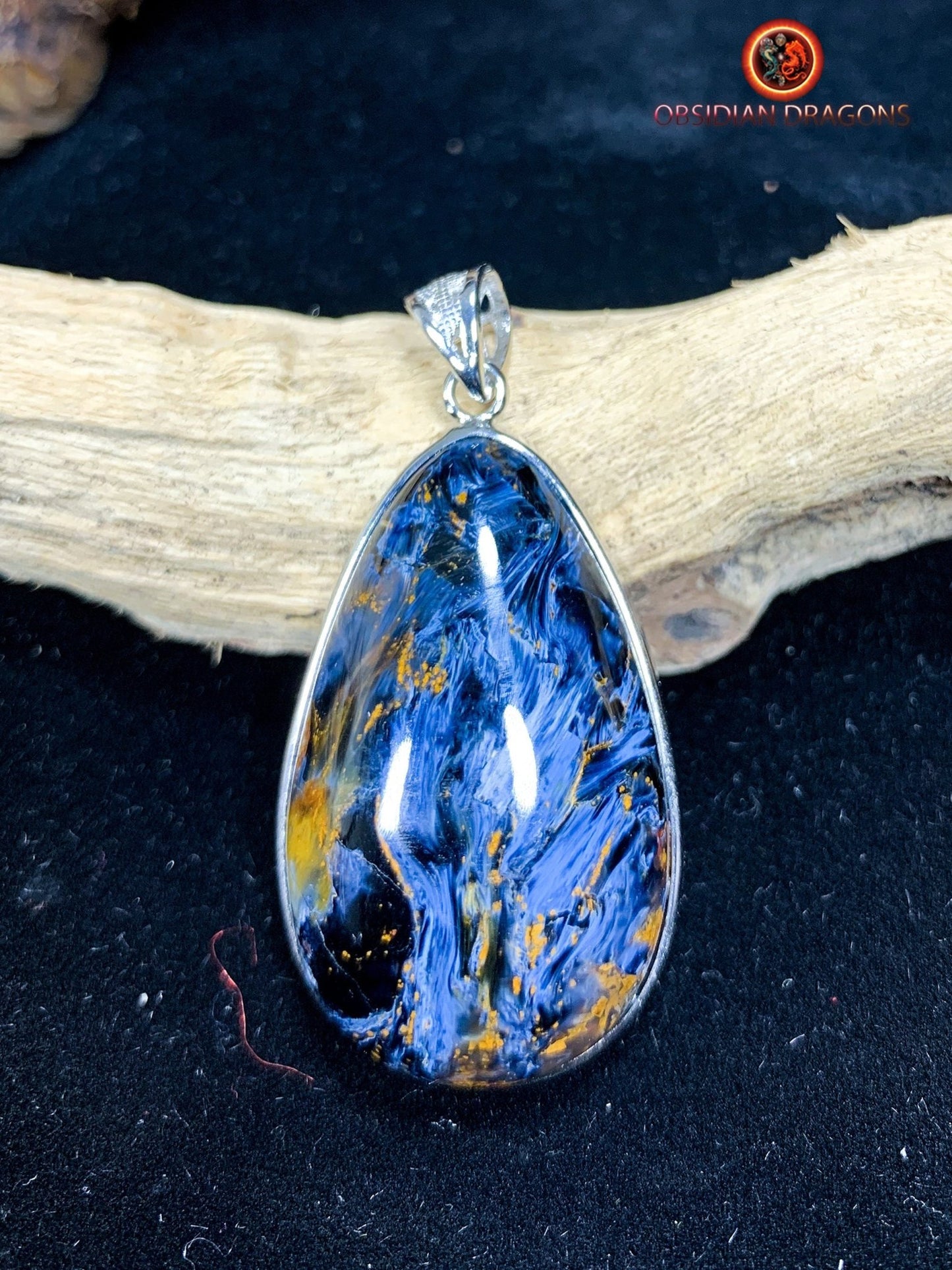 Pendentif pietersite- Serti argent 925