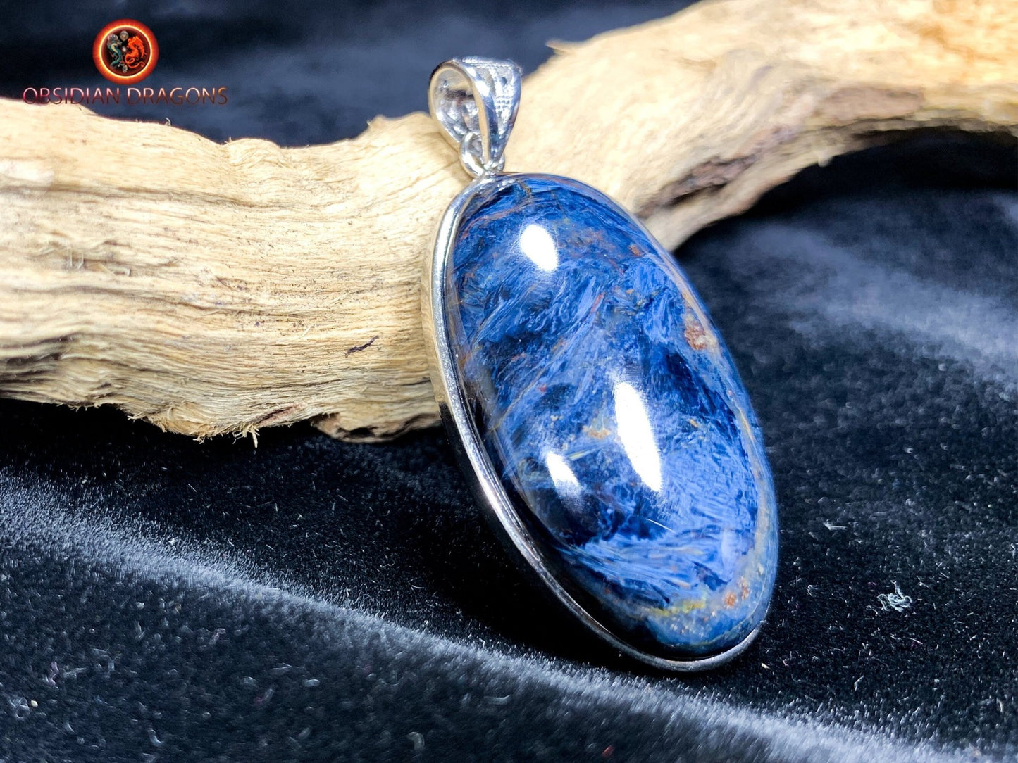 Pendentif pietersite- Serti argent 925