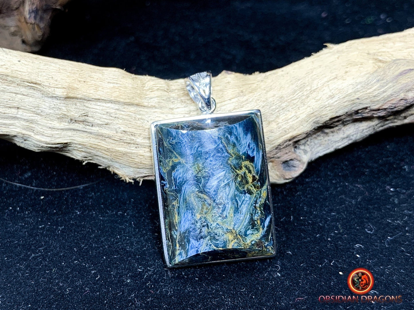Pendentif pietersite- Serti argent 925