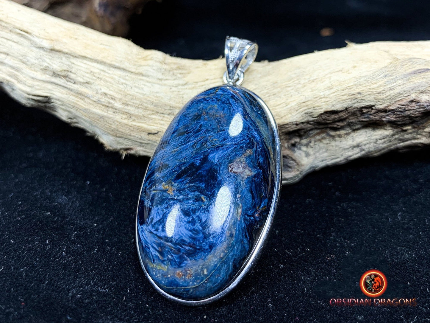 Pendentif pietersite- Serti argent 925
