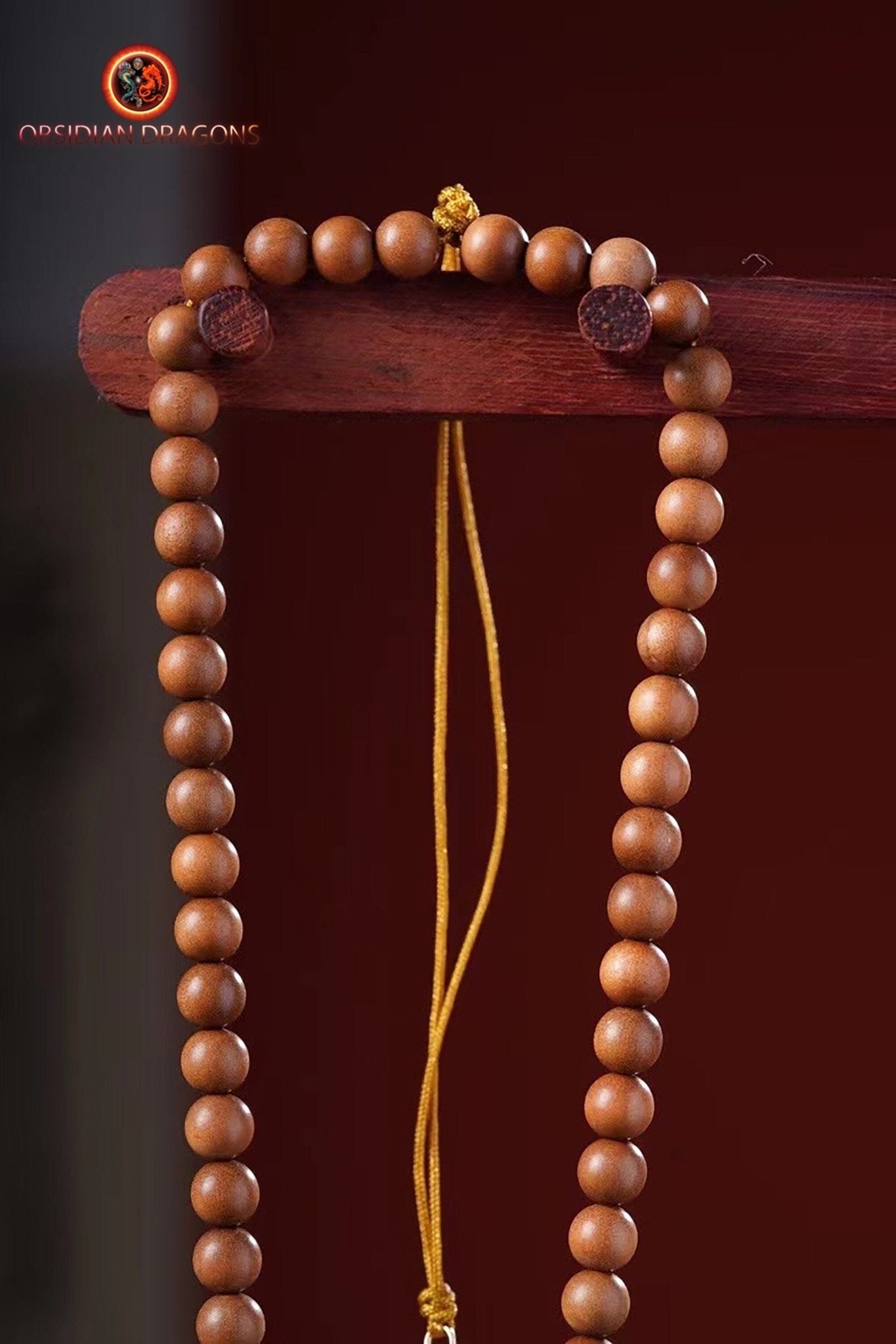 collier tibétain- Tara verte- Santal rare de qualité