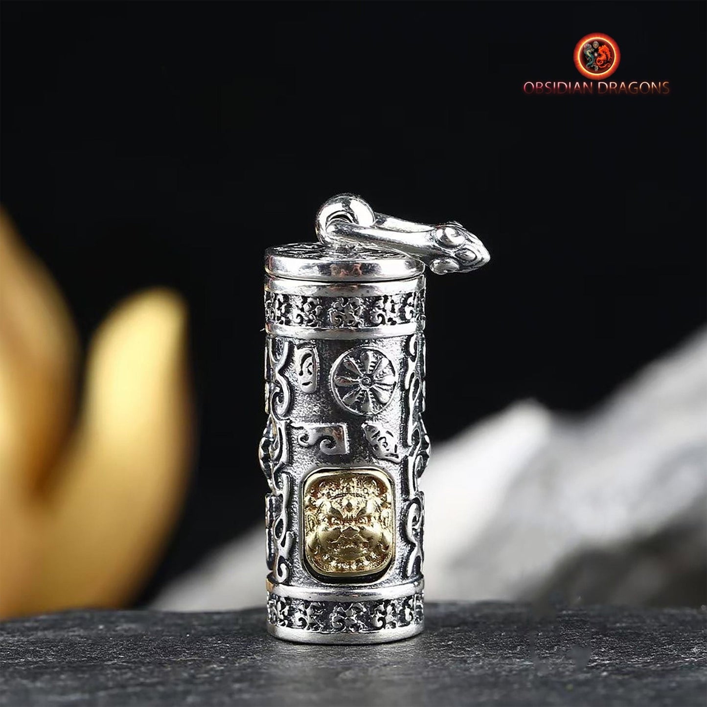 Pendentif reliquaire tibétain- Mahakala