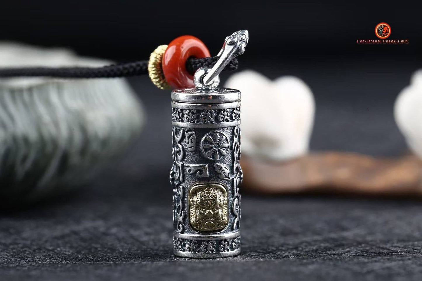Pendentif reliquaire tibétain- Jambhala