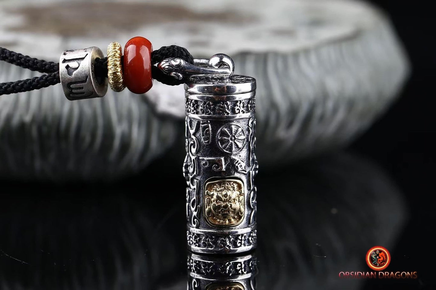 Pendentif reliquaire tibétain- Mahakala