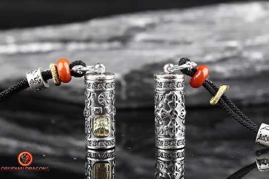Pendentif reliquaire tibétain- Mahakala