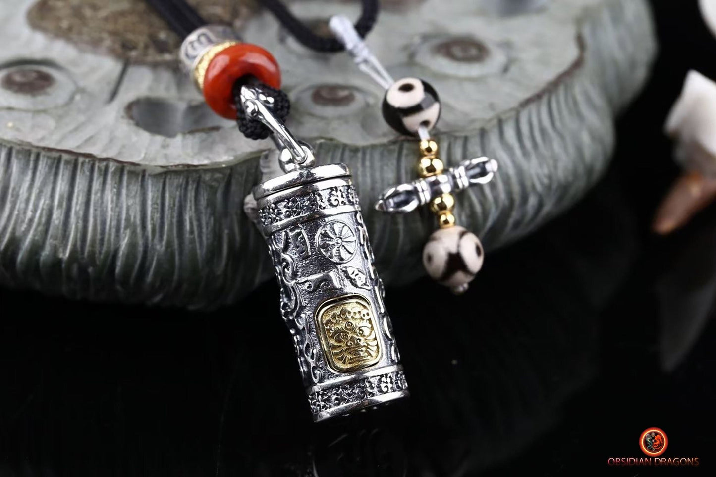 Pendentif reliquaire tibétain- Vajrapani