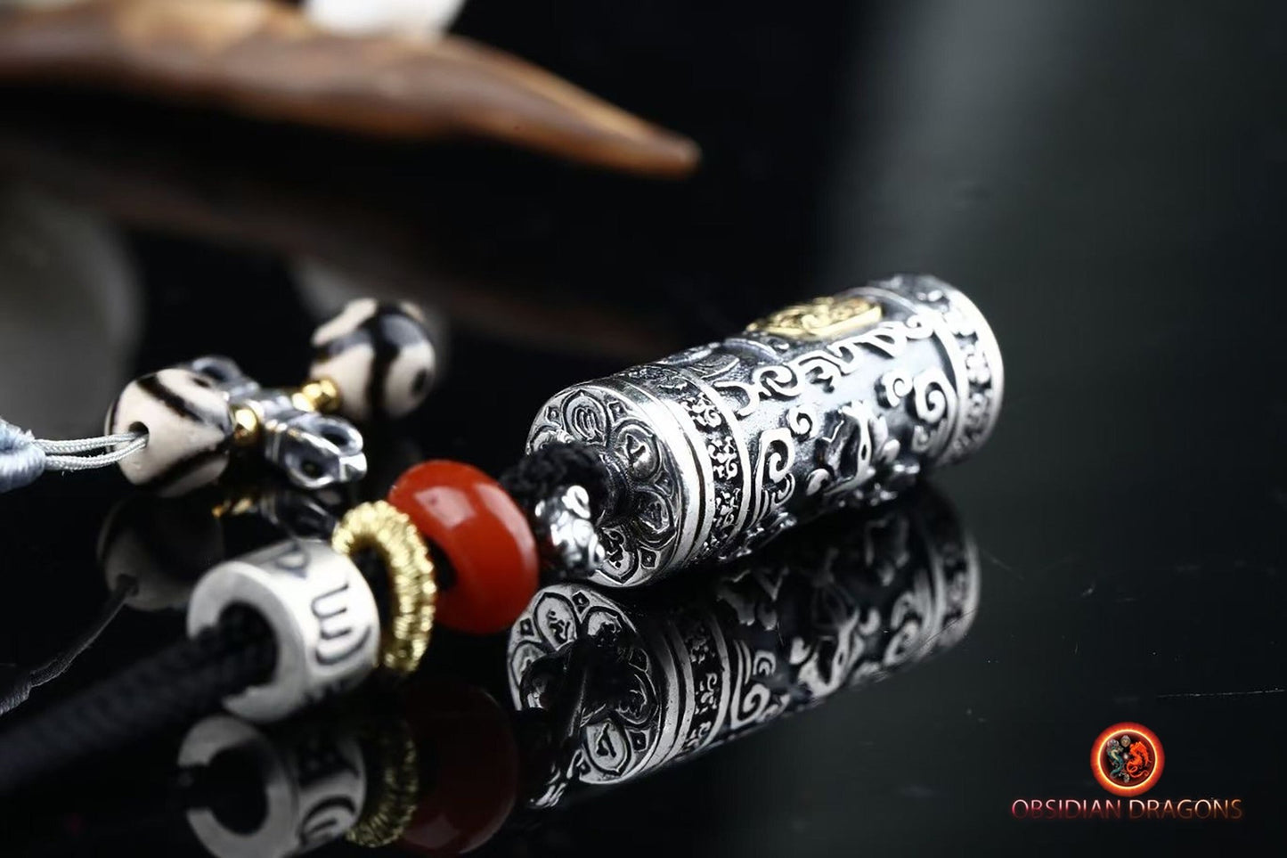 Pendentif reliquaire tibétain- Jambhala