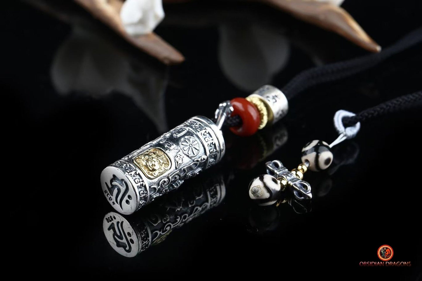 Pendentif reliquaire tibétain- Mahakala