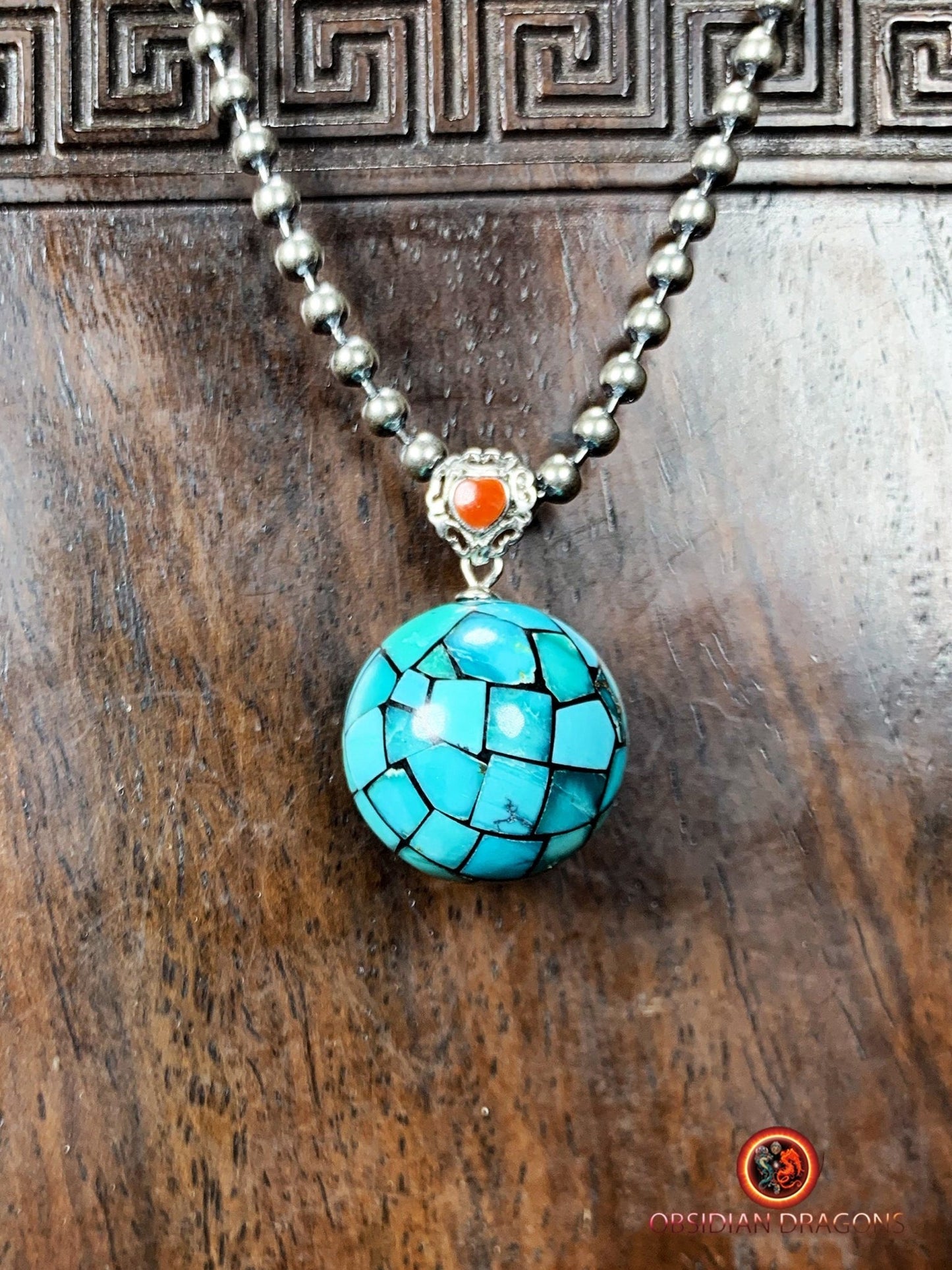 pendentif Turquoises naturelles et expertisées