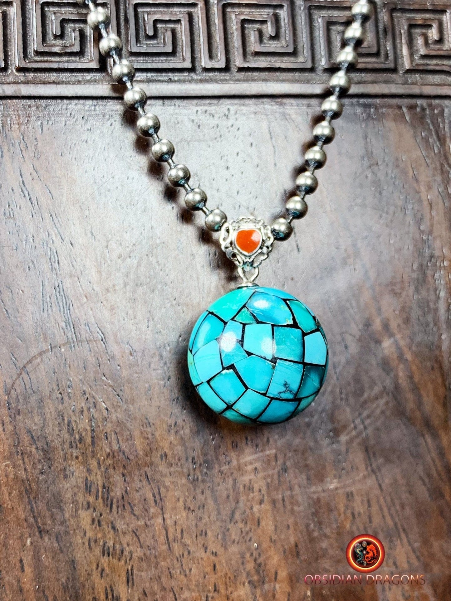 pendentif Turquoises naturelles et expertisées