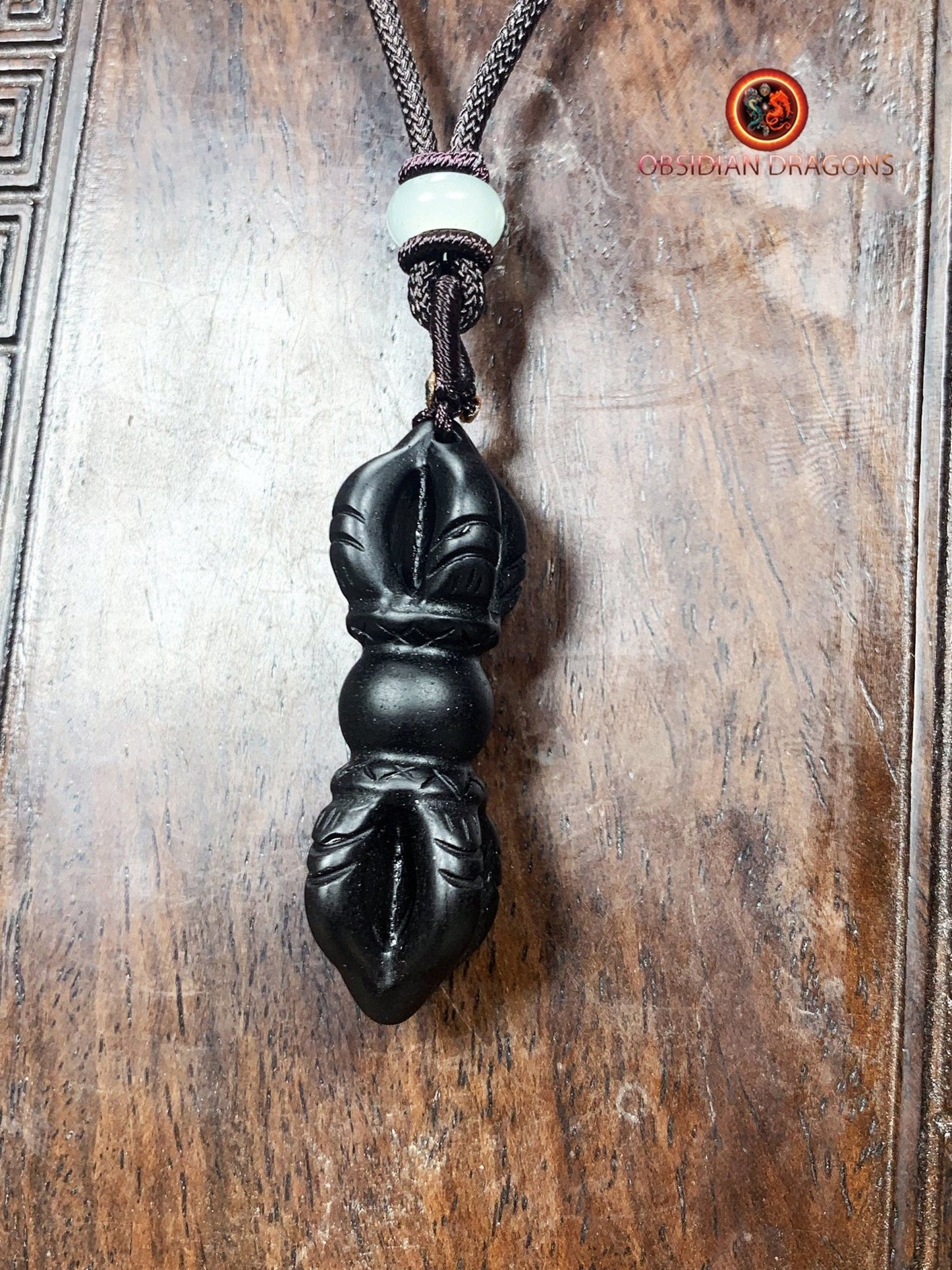 Pendentif dorje en onyx