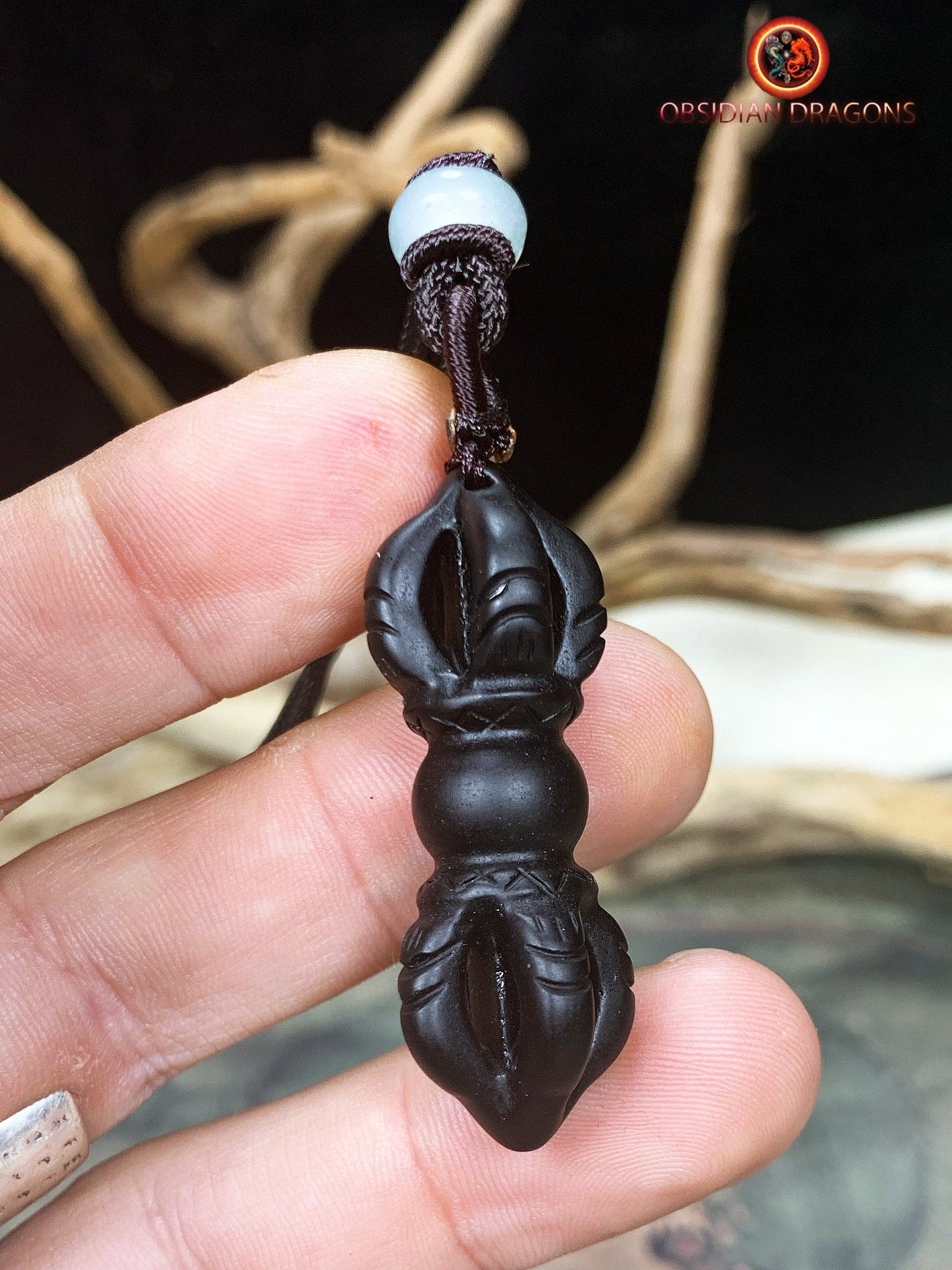 Pendentif dorje en onyx