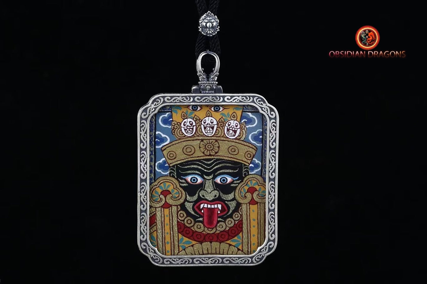 Pendentif Zakiram : Richesse tibétaine - Tangka traditionnel