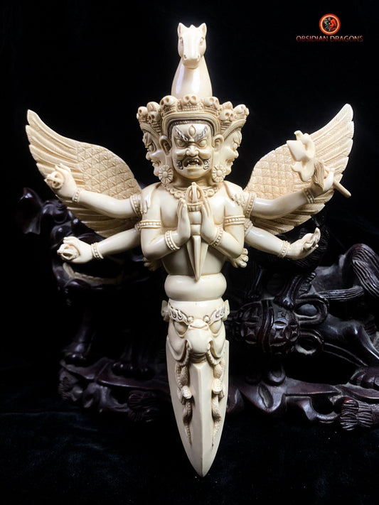 Phurba Rare en Ivoire de Mammouth-  Artisanat exceptionnel