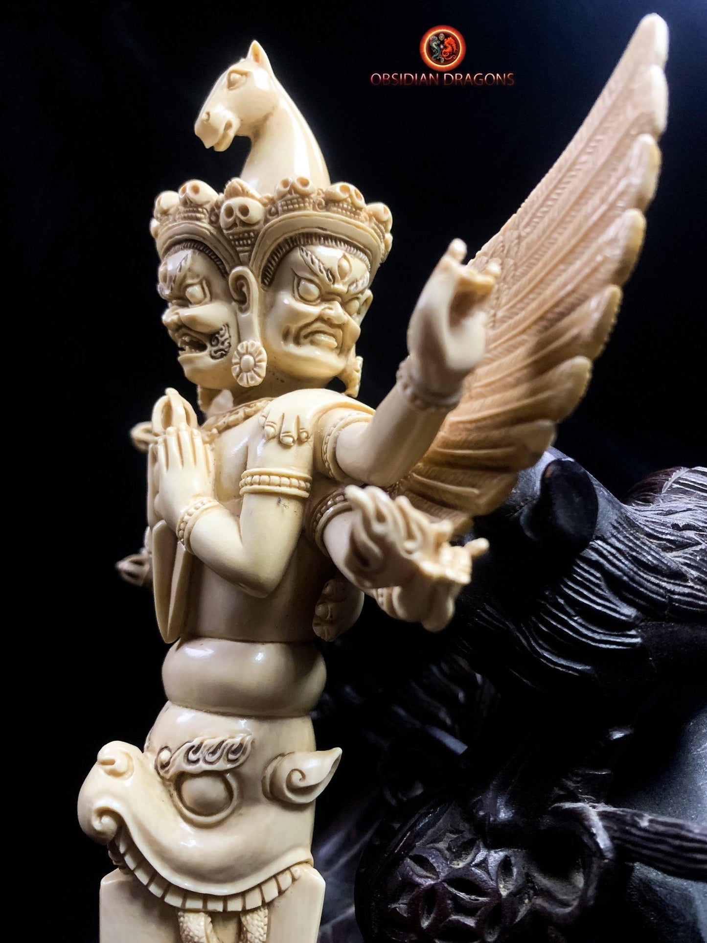 Phurba Rare en Ivoire de Mammouth- Artisanat exceptionnel