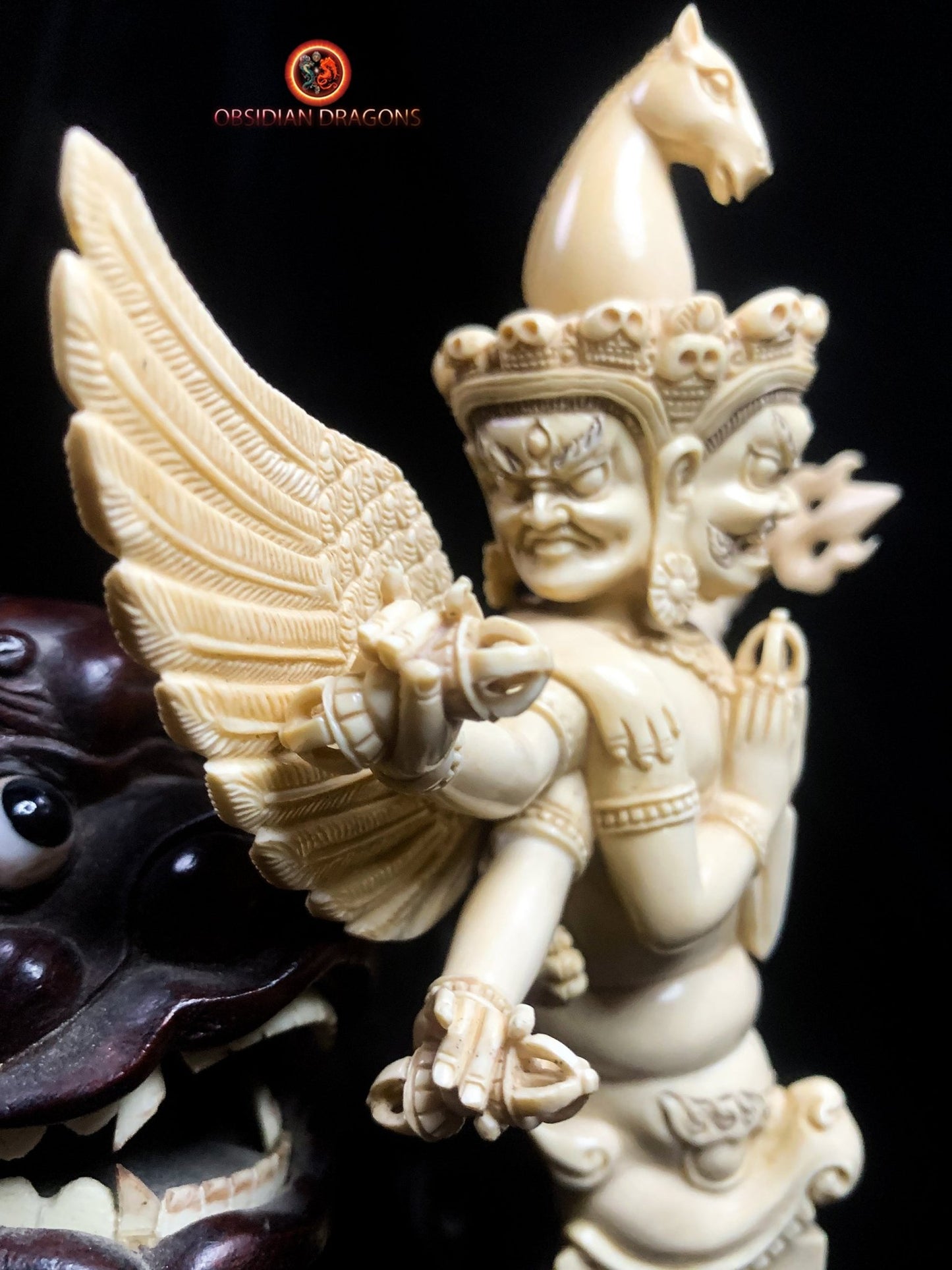 Phurba Rare en Ivoire de Mammouth- Artisanat exceptionnel