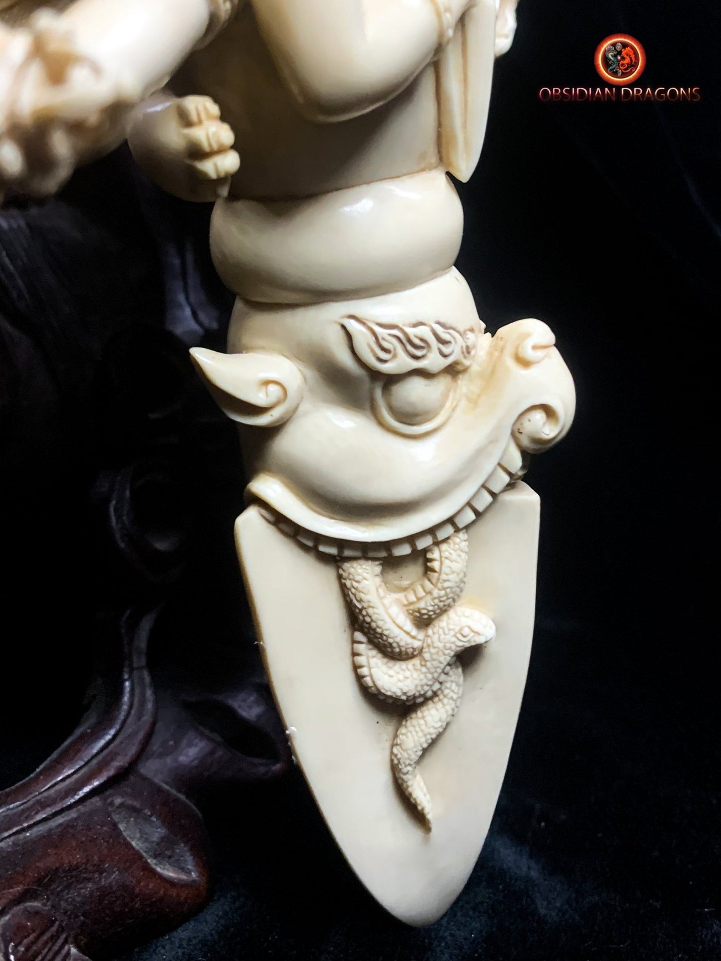 Phurba Rare en Ivoire de Mammouth- Artisanat exceptionnel