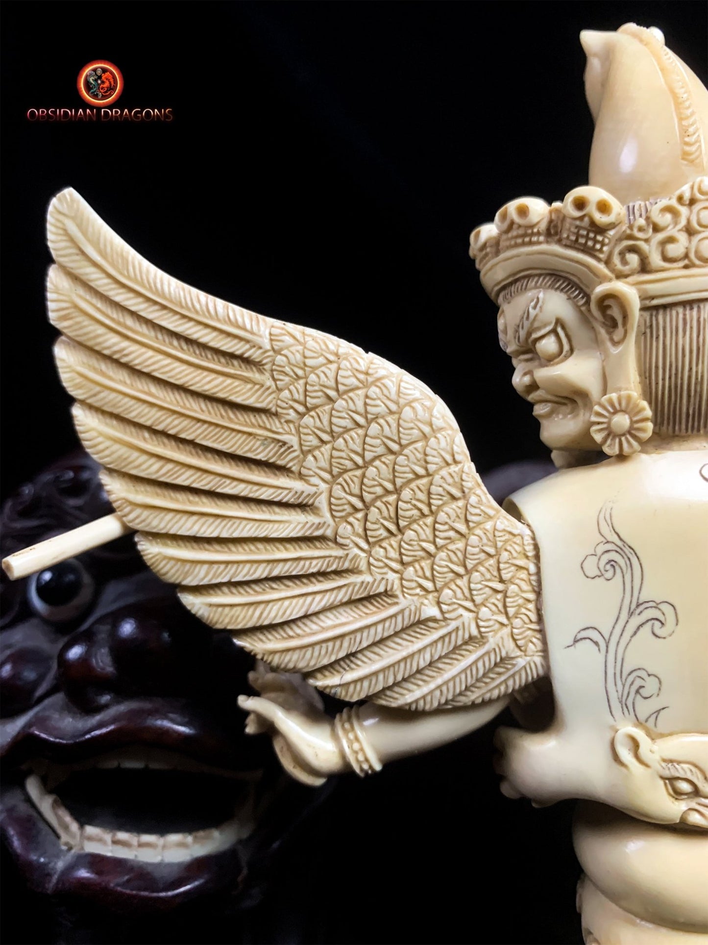 Phurba Rare en Ivoire de Mammouth- Artisanat exceptionnel