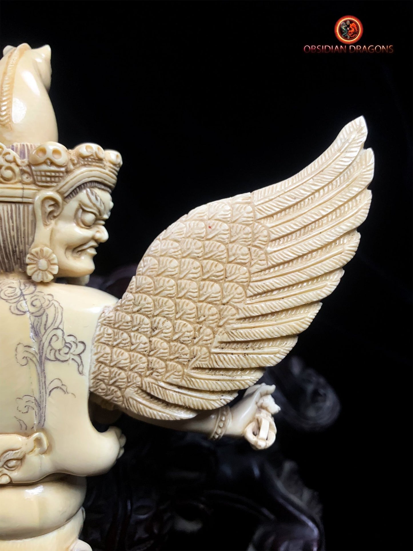 Phurba Rare en Ivoire de Mammouth- Artisanat exceptionnel