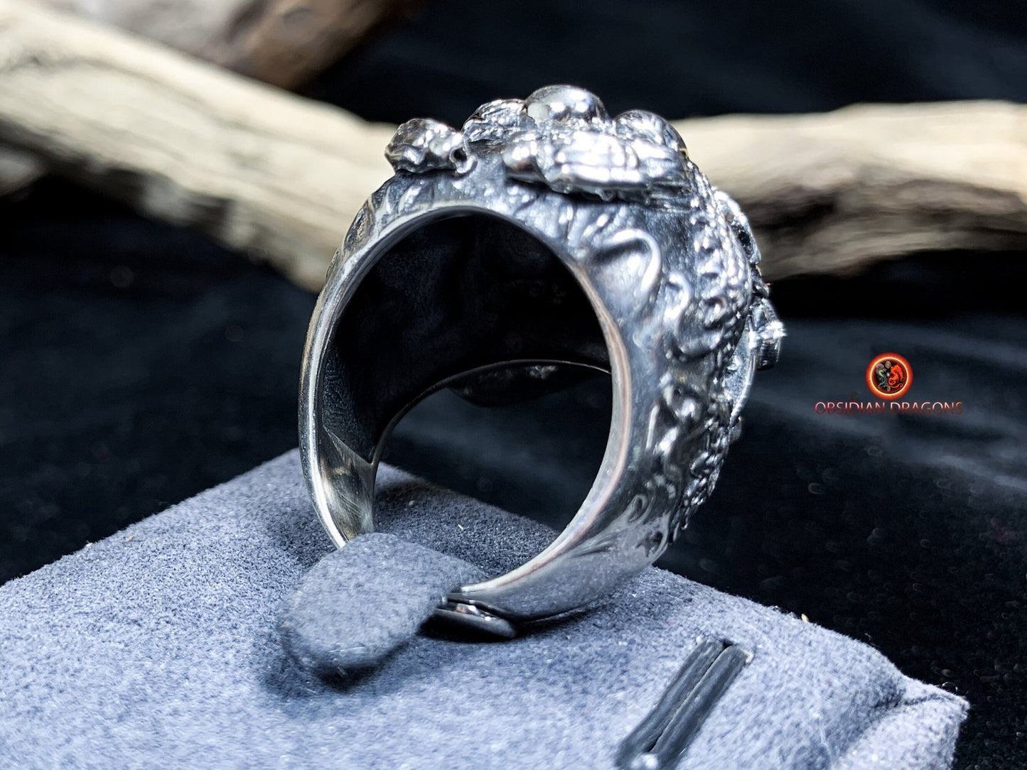 Bague crâne tibétain- Citipati