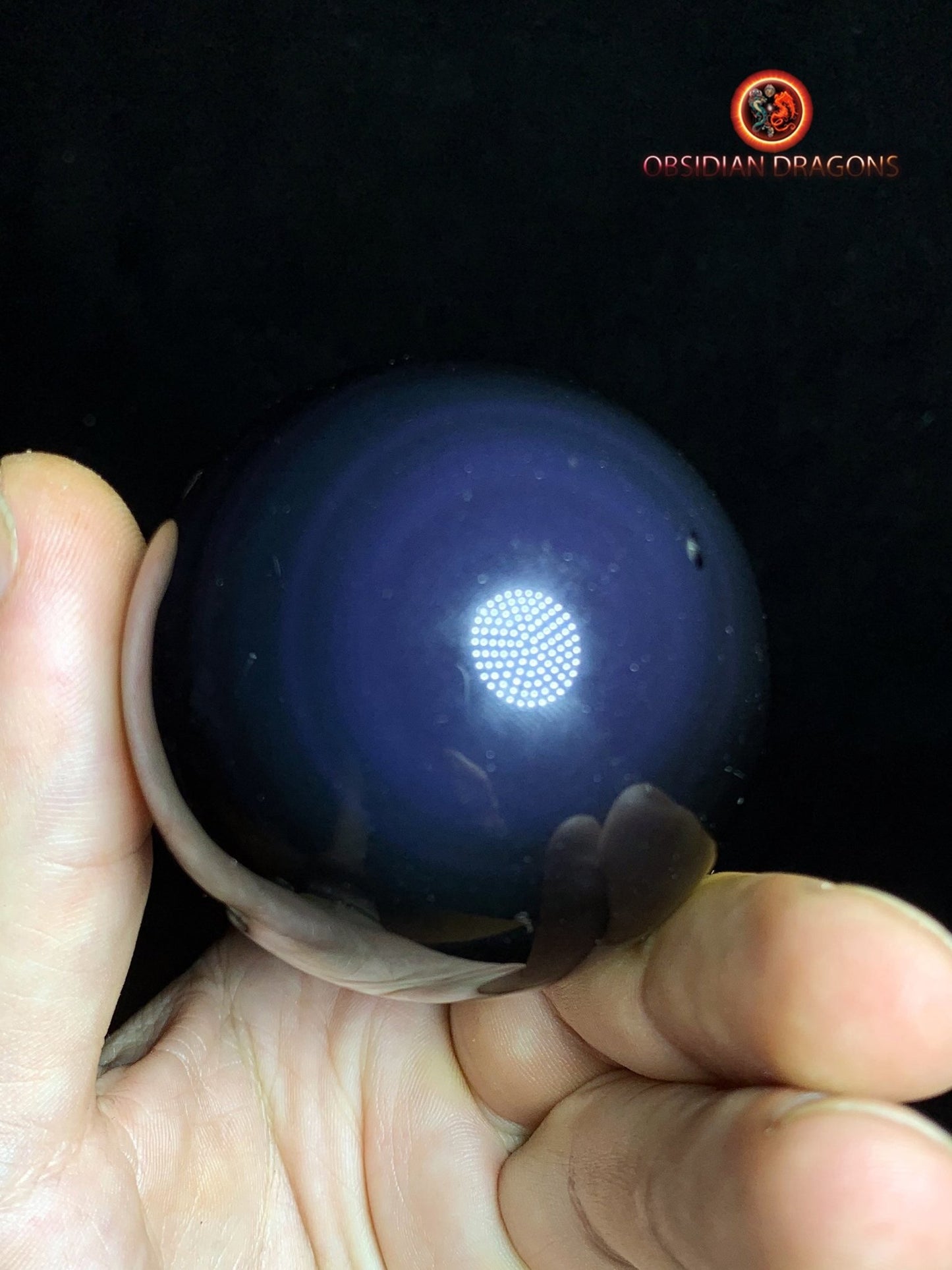 Sphère en obsidienne œil céleste - Unique - 5.59 cm