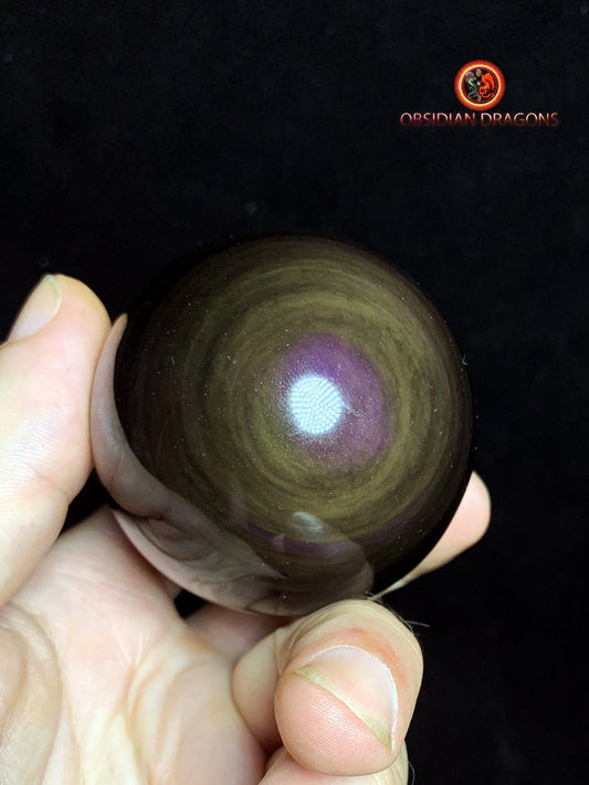 Sphère en obsidienne œil céleste - Unique - 5.83cm