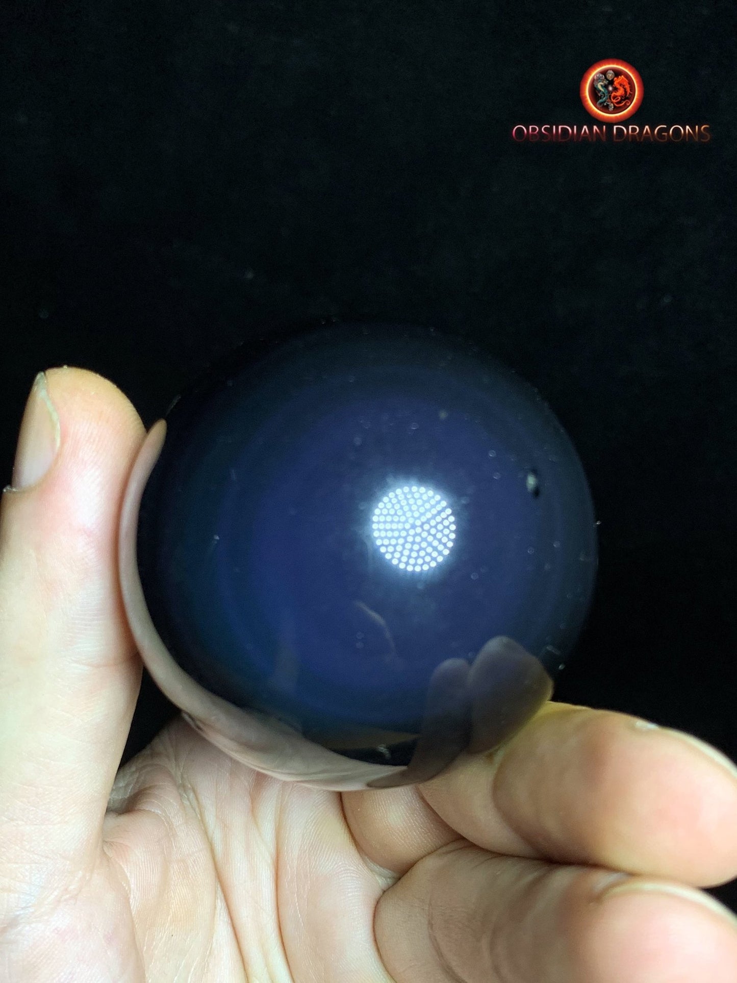 Sphère en obsidienne œil céleste - Unique - 5.59 cm