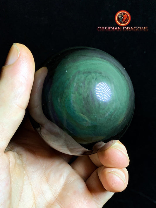 Sphère en obsidienne œil céleste - Unique - 6.43cm