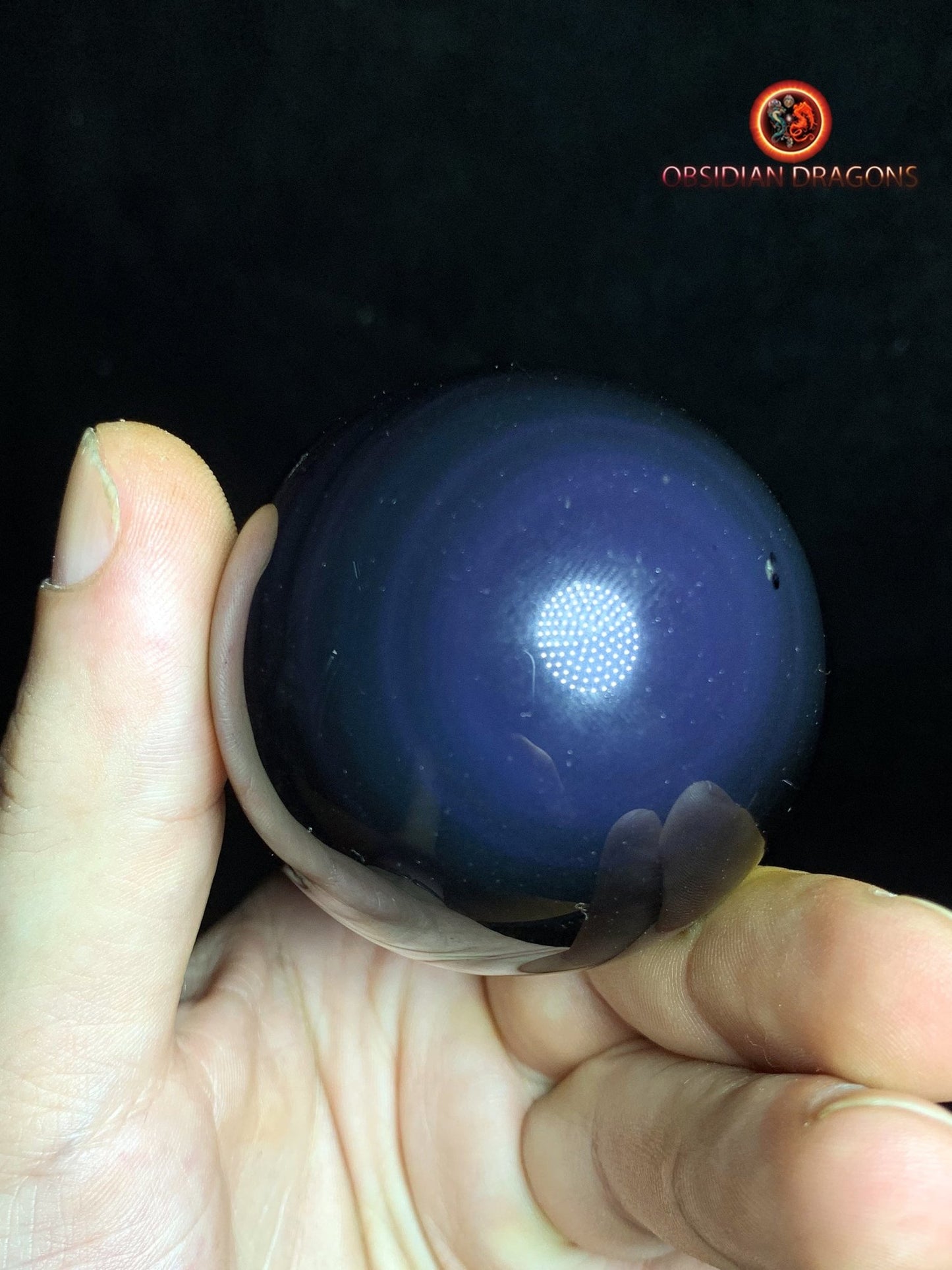 Sphère en obsidienne œil céleste - Unique - 5.59 cm
