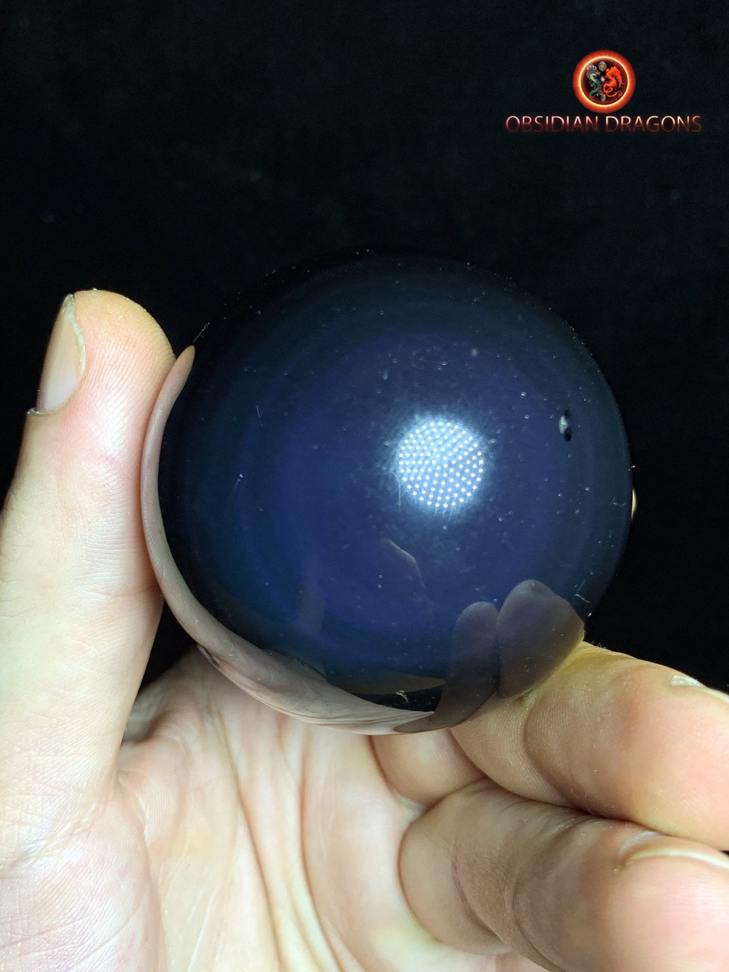 Sphère en obsidienne œil céleste - Unique - 5.59 cm