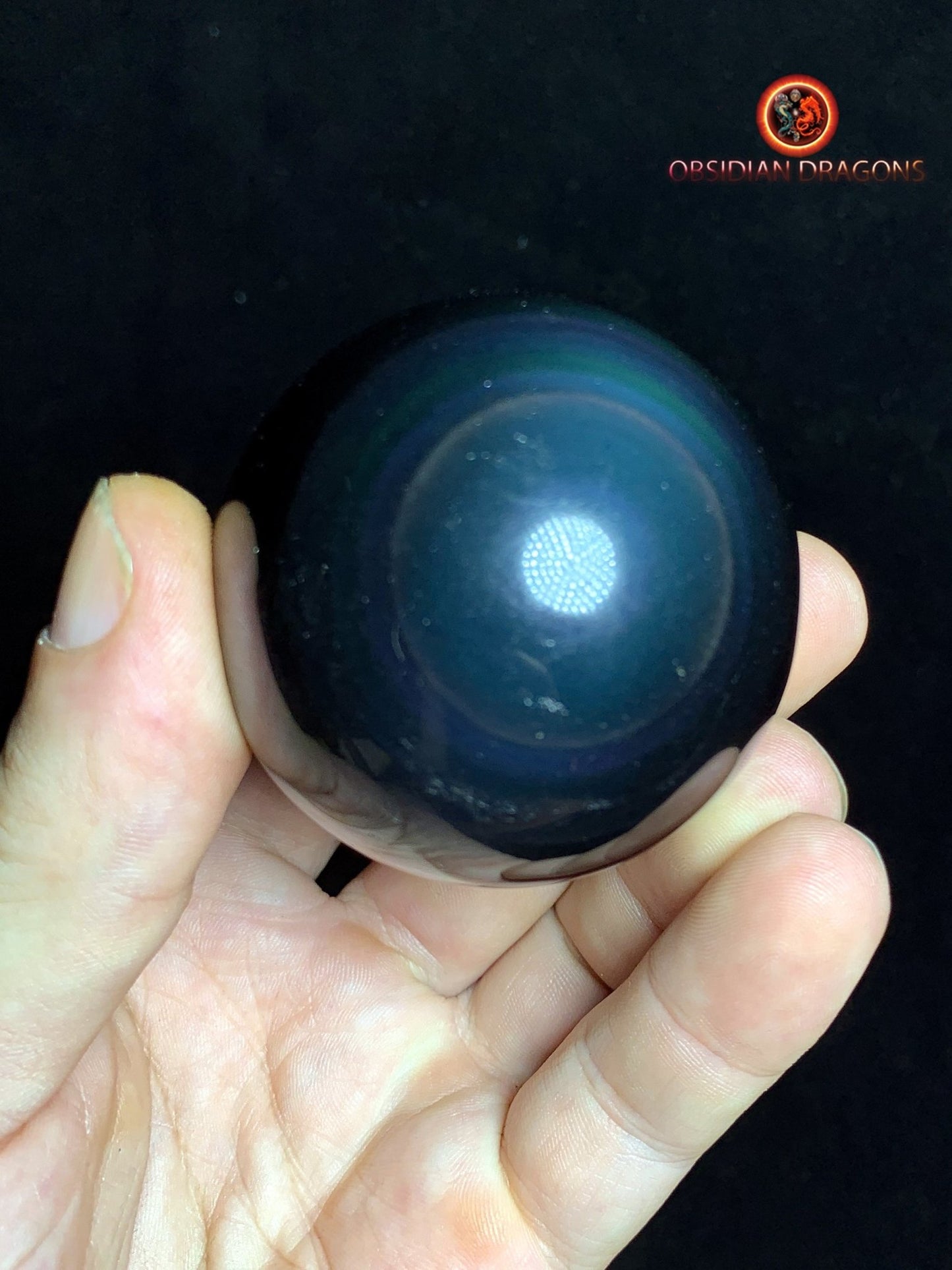 Sphère en obsidienne œil céleste - Unique - 5.44 cm