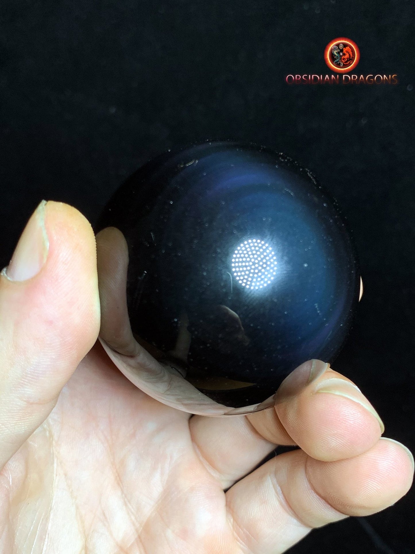 Sphère en obsidienne œil céleste - Unique - 5.59 cm