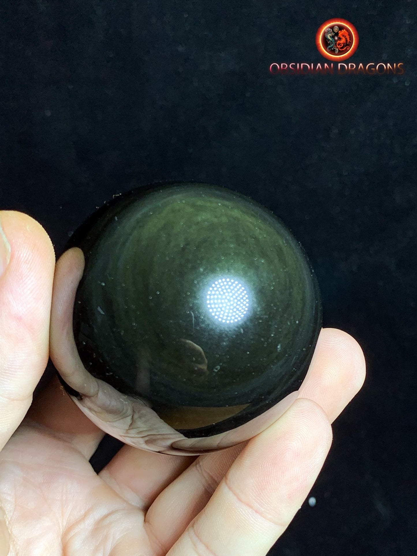 Sphère en obsidienne œil céleste - Unique - 5.82cm